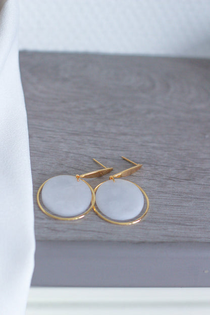 Boucles d'oreilles uniques et chics réalisées à la main par dehis studio